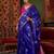blue bagh ethnic motif zari woven banarasi saree
