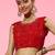 red sleek pure georgette saree