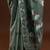 green floral woven design muga saree