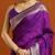 purple woven embellished pure silk kanjivaram saree with blouse