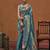 teal ethnic motifs zari kanjeevaram saree