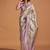 cream paisley designer kanjeevaram saree