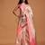 cream cream paisley zari woven design kanjeevaram saree