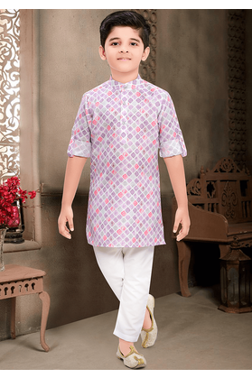 boys printed kurta pajama set 1