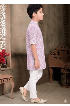 boys printed kurta pajama set 4