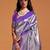 purple paisley designer kanjeevaram saree