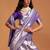purple paisley designer kanjeevaram saree