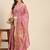 pink floral embroidered zari silk cotton mysore silk saree