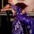 purple woven design zari satin banarasi saree