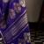 purple woven design zari satin banarasi saree