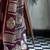 burgundy woven design zari satin banarasi saree