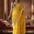 yellow woven design zari silk blend designer banarasi saree