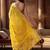 yellow woven design zari silk blend designer banarasi saree