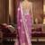 purple woven design zari silk blend designer banarasi saree