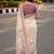 cream ethnic motifs printed pure cotton saree