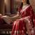 maroon woven design zari silk blend designer banarasi saree