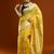 yellow ethnic motifs woven design zari cotton saree