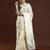 cream floral woven design zari cotton saree with blouse 
