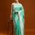 green woven design zari Cotton saree with blouse
