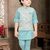boys kurta pajama set with geometric jacquard printed jacket