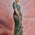 green tie and dye sequinned embroidered saree