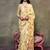 yellow woven design zari silk blend banarasi saree