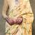 yellow woven design zari silk blend banarasi saree