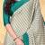 cream cream floral printed bagru saree