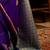 purple woven design zari satin banarasi saree