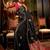 black woven design zari  banarasi celebrity saree