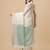 off_white off white & grey embellished embroidered pure linen saree