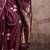 burgundy ethnic motifs zari satin designer gadwal saree