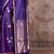 purple ethnic motifs zari satin designer gadwal saree