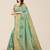 green floral embroidered zari silk cotton mysore silk saree