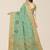 green floral embroidered zari silk cotton mysore silk saree