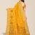 yellow ethnic motifs embroidered silk cotton banarasi saree