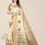 cream ethnic motifs embroidered silk cotton banarasi saree