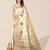 cream ethnic motifs embroidered silk cotton banarasi saree