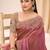 pink rose gold satin ethnic embellished festive wear matching blouse sarees