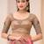 pink rose gold satin ethnic embellished festive wear matching blouse sarees