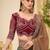 multicolor green tissue ethnic embellished festive wear matching blouse sarees