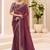 purple sequinned tissue saree with blouse