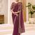 purple sequinned tissue saree with blouse
