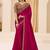 rani_pink pink satin ethnic embellished festive wear matching blouse sarees