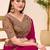 rani_pink pink satin ethnic embellished festive wear matching blouse sarees