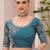grey embellished sequinned satin designer saree