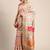 white white & pink ethnic motifs woven design saree