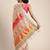 white white & pink ethnic motifs woven design saree