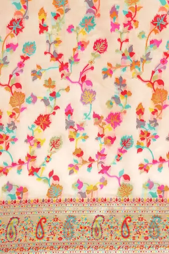 white white & pink ethnic motifs woven design saree