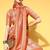 peach peach-coloured woven paisley kanjeevaram saree